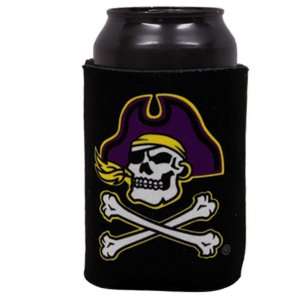  East Carolina Pirates Black Collapsible Can Coolie Sports 