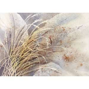  Rocks and Grasses, giclee print of watercolor by Susan 