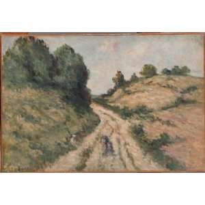   Made Oil Reproduction   Maximilien Luce   24 x 16 inches   The road 1