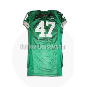  Green No. 47 Game Used Miami Nike Football Jersey Sports 