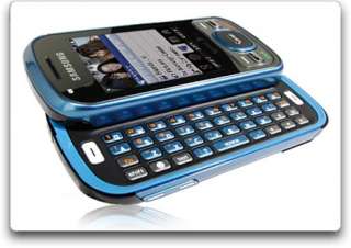  Mobile Phones   Samsung Exclaim M550 Phone, Blue/Black (Sprint