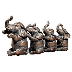  Lucky Lineup Elephant Sculpture