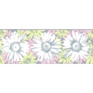 Girlie Girl Pink and Green on Silver Wallpaper Border in Brothers and 