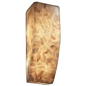  Alabaster Rocks Rectangle Wall Sconce by Justice Design 