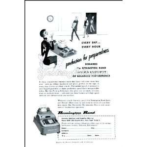   Remington Rand Every dayevery hour demands the 