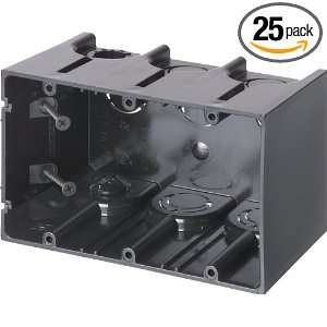  F103 3 Gang Vertical Outlet Side Mount Box, 25 Pack