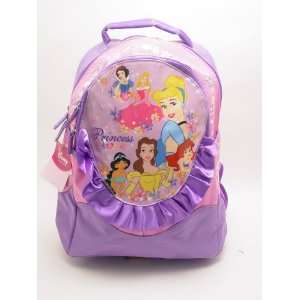  Walt Disney Princess Large Purple Backpack and Princess 