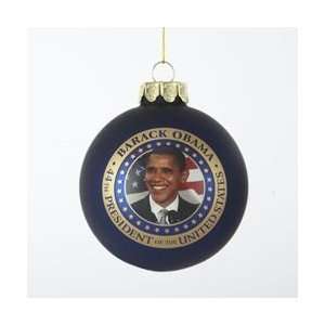  Pack Of 6 Obama 80MM Glass Ball Presidential Christmas 