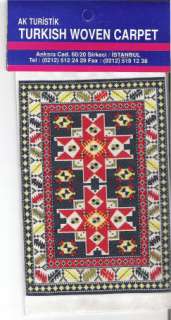 This is a beautiful little woven carpet that comes directly from 