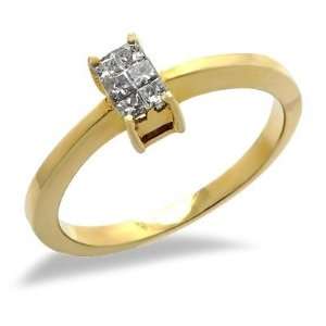  Diamond Promise Ring in Yellow Gold Avianne & Co Jewelry