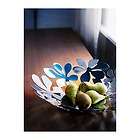 One New IKEA STOCKHOLM Fruit Bowl white or stanless steel, Leaf 