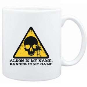  Mug White  Aldon is my name, danger is my game  Male 