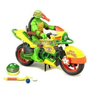 Michelangelo Stunt Rider Teenage Mutant Ninja Turtles Figure and Bike 