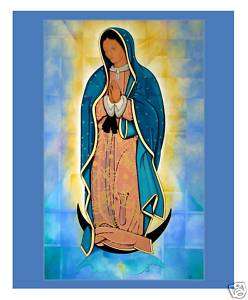 Our lady of Guadalupe Madonna Mexican religious canvas  