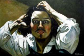 Gustave Courbet The Desperate Man Oil Painting repro  