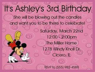 Set of 2 Mickey Mouse Handstand Birthday Invitations  