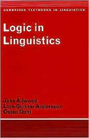 Logic in Linguistics, (0521291747), Jens Allwood, Textbooks   Barnes 