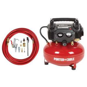 Porter Cable 6 Gallon Pancake Air Compressor and Accessory Kit C2002 