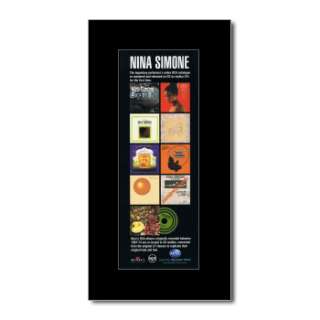 NINA SIMONE   RCA Catalogue   Black Matted Mini Poster  