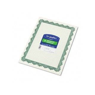   Green Certificates and Seals, 8.5 x 11 Inches, Pack of 25 (39452