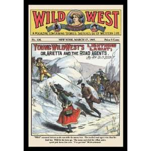  Wild West Weekly Young Wild Wests Lightning Lariat 12x18 