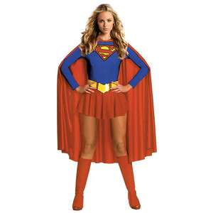 SUPERGIRL Hero WOMENS Fancy Dress COSTUME Super Wonder Halloween 2 4 6 