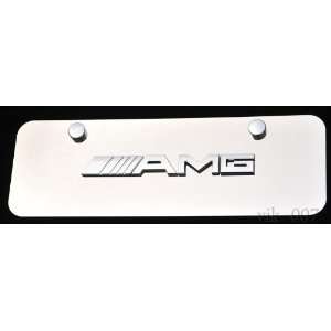  Mercedes Benz AMG 3D logo on Steel license plate, NEW 