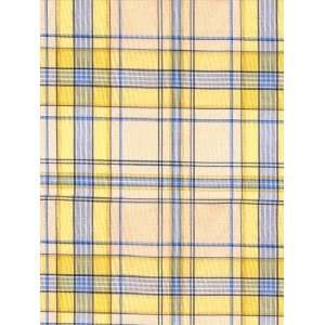  Scalamandre Mayfair Plaid   Yellow and Blue Fabric Arts 