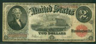 00 National Bank Note – FNB Vincennes Indiana, 1875, FR. #401 