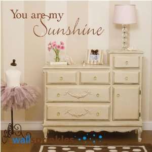 You are my Sunshine Vinyl wall quotes love sayings home art decor 