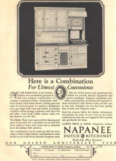 1927 f ad napanee dutch kitchen copps bros zook nappanee  