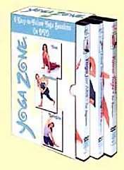 Yoga Zone   Best of Yoga Zone 3 Pack DVD, 2001, 3 Disc Set  