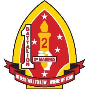  1st Battalion 2nd Marine Regiment sticker vinyl decal 4 x 