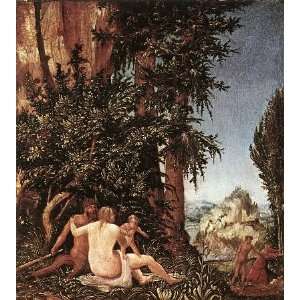   Landscape with Satyr Family, By Altdorfer Albrecht 