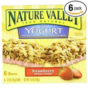 Nature Valley Chewy Granola Bars, Strawberry Yogurt, 6 Count Boxes 