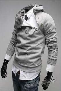 2011 NEW Mens Slim Fit Style Collection Shirt Hoodie Sweater 4 Color 