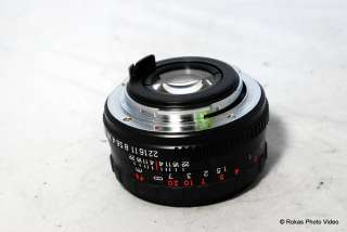 Pentax Vivitar MC 50mm f1.7 lens PK Pentax M K MINT  