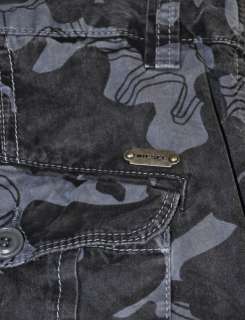 DIESEL Sislargo Sho Camo Cargo Shorts Cotton Gray Camouflage EUC $ 