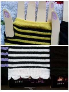 Fashion Knit Warmer wrist wool winter Long soft Fingerless Gloves 