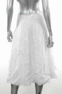 Pure DKNY White Skirt Sz M NWT $275  