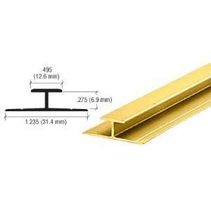   Gold Anodized Aluminum Divider Bar   12 ft Long