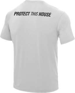 UNDER ARMOUR HEATGEAR PROTECT THIS HOUSE WHITE SHIRT  