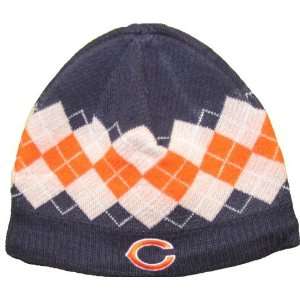    Mens Chicago Bears Argyle Cuffless Knit Cap