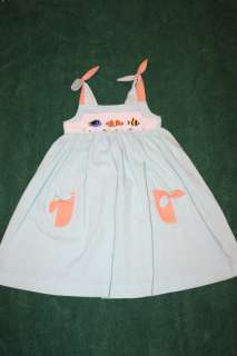 Mom & Me Smocked Fish Dress, Size 2T  