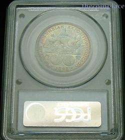1892 COLUMBIAN HALF DOLLAR PCGS MS65 COLOR TONE /0855  
