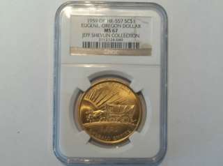 1959 Eugene Oregon Dollar, Jeff Shevlin Collection Graded MS67 by NGC 