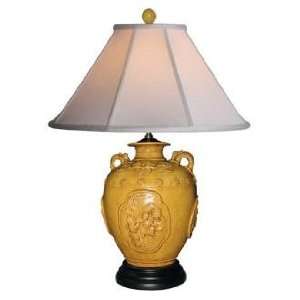  Tang Style Yellow Earthenware Vase Table Lamp