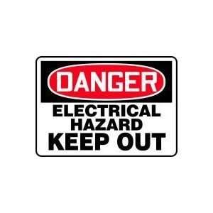  DANGER ELECTRICAL HAZARD KEEP OUT 10 x 14 Plastic Sign 