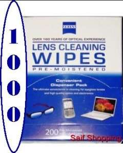   Zeiss Pre Moistened Cleaning Cloth Wipes 4 Eyeglasses TV Camera Lens