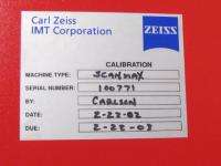 ZEISS SCANMAX Coordinate Measuring Machine CMM  